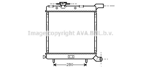 AVA QUALITY COOLING Радиатор, охлаждение двигателя CR2068